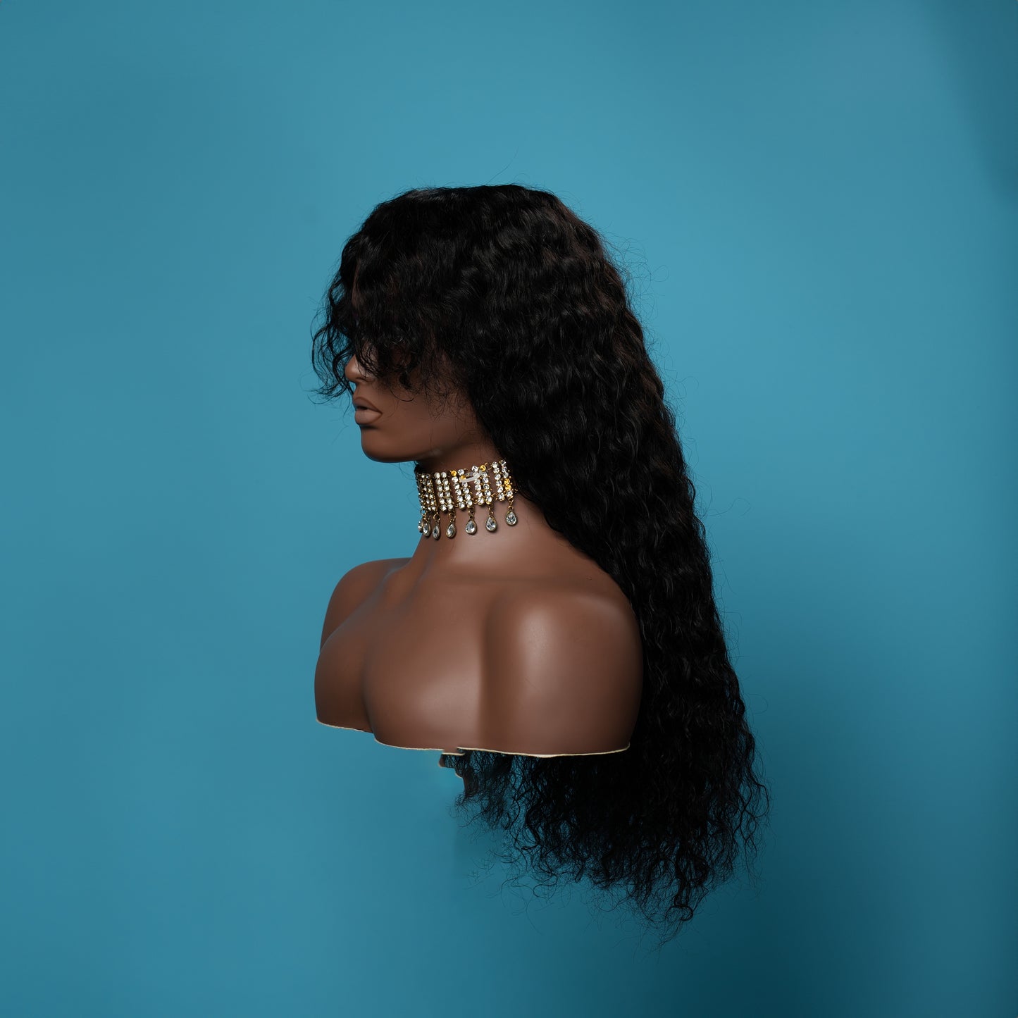 Sheena Human Hair Wig - Side View