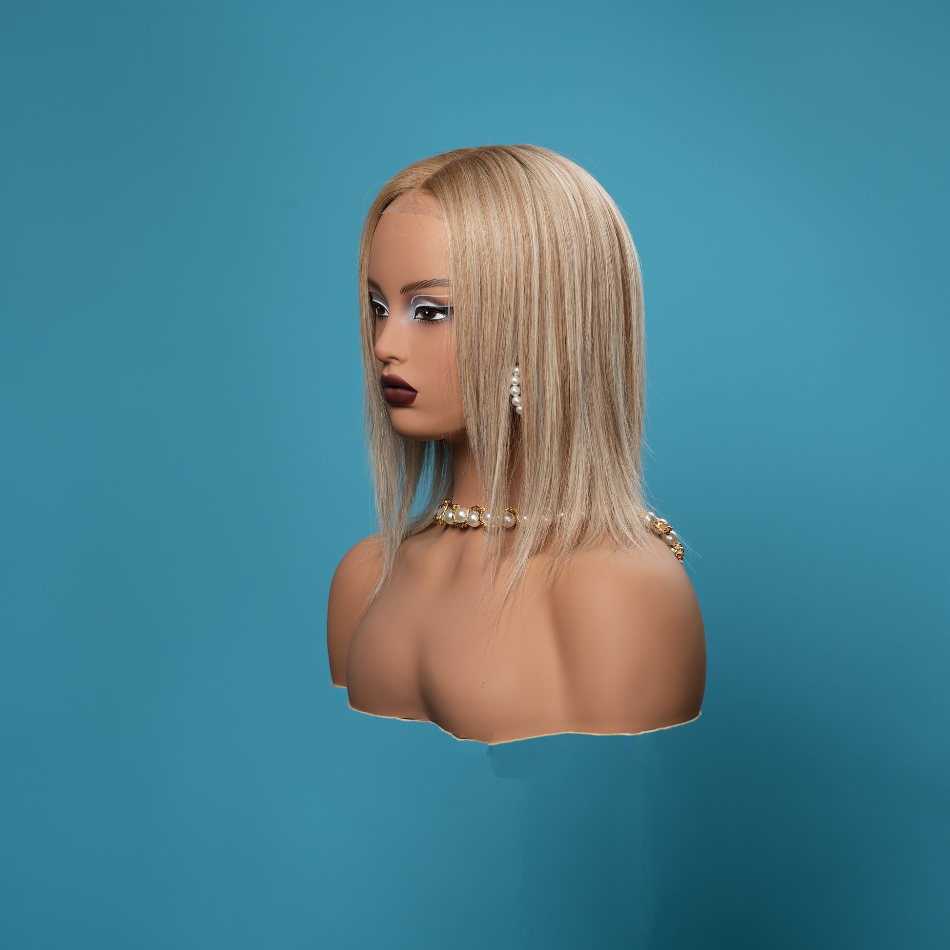 Kendall Medical Wig - Side View