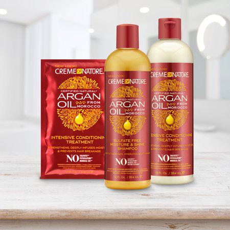 Argan Oil Shampoo by Creme of Nature, Moisture & Shine Shampoo