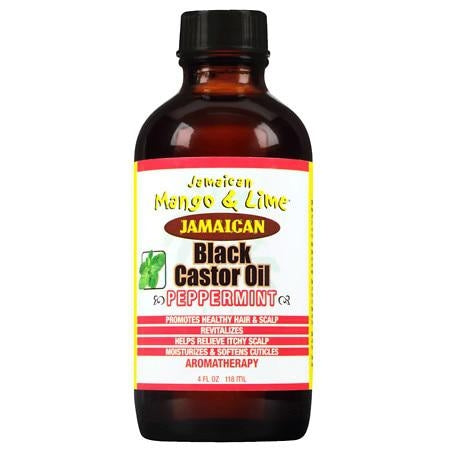 Jamaican Mango & Lime Black Castor Oil with Peppermint Oz