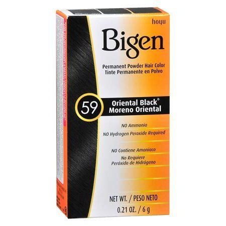 Bigen Permanent Powder Hair Color 59 Oriental Black 1 EA